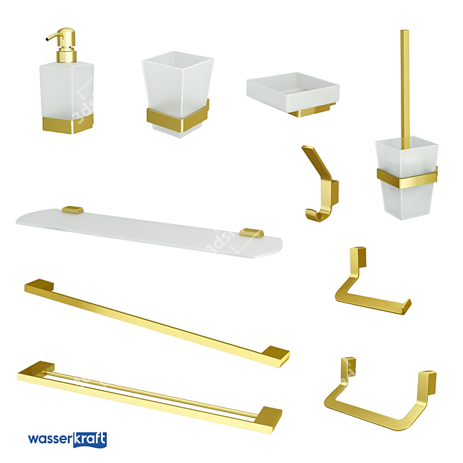 Luxury Gold Bathroom Accessories - Sauer K-7900_ОМ Series 3D model image 1