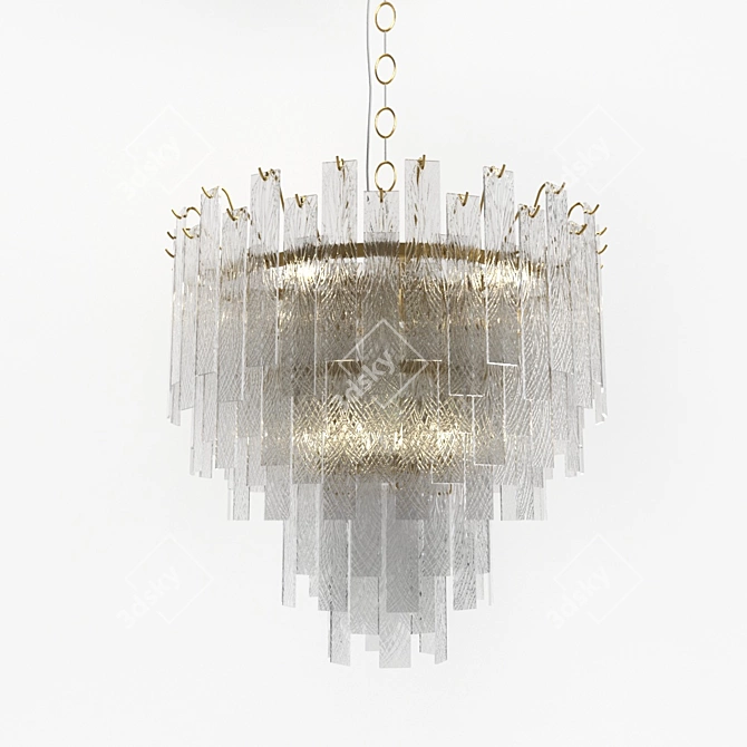 Favor 40.4852: Modern Brass Pendant Light 3D model image 1