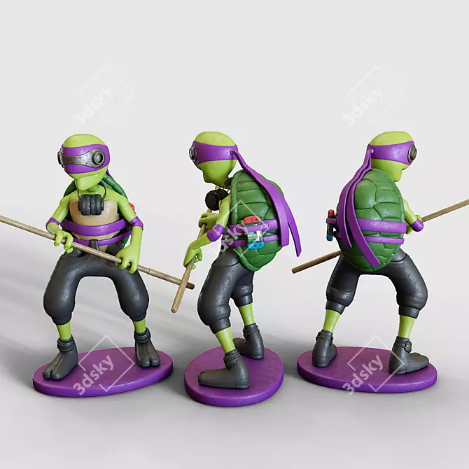 TMNT Action Figures: Collectible TMNT Figurines 3D model image 3