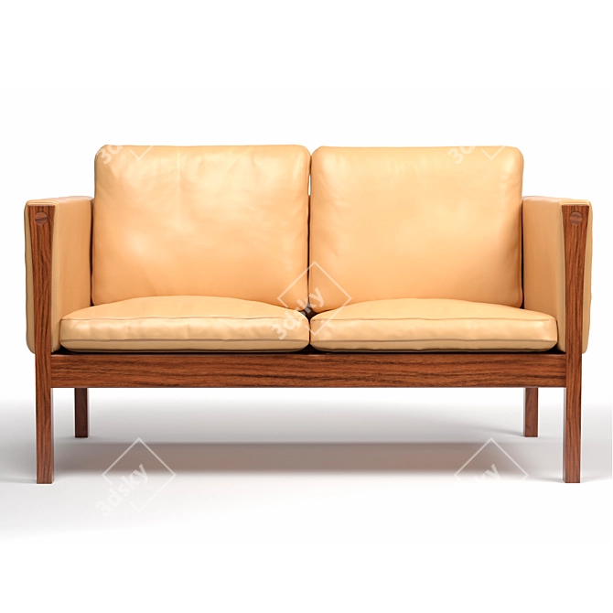 Modern Sofa CH162: 3D Model with Materials & Textures 3D model image 1