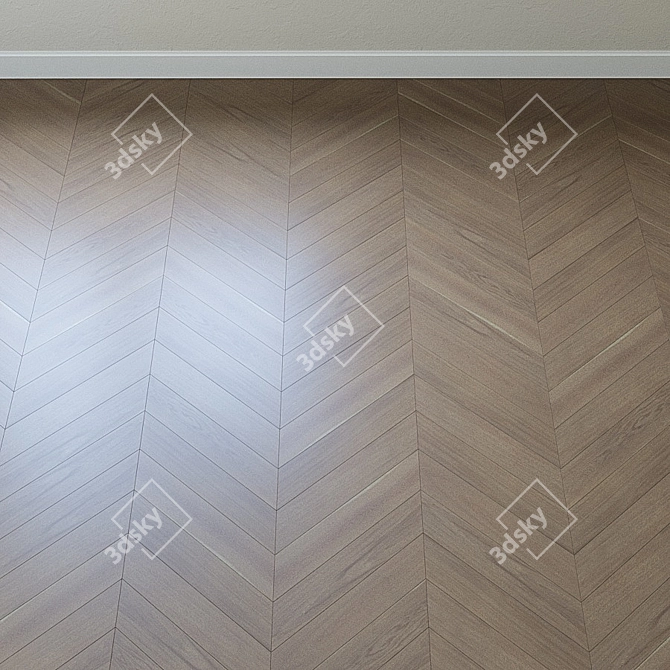 Upofloor Oak Parquet Board: Elegance in Every Plank 3D model image 3