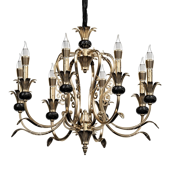 Elegant Illumination: Candela 18-Light Chandelier 3D model image 1