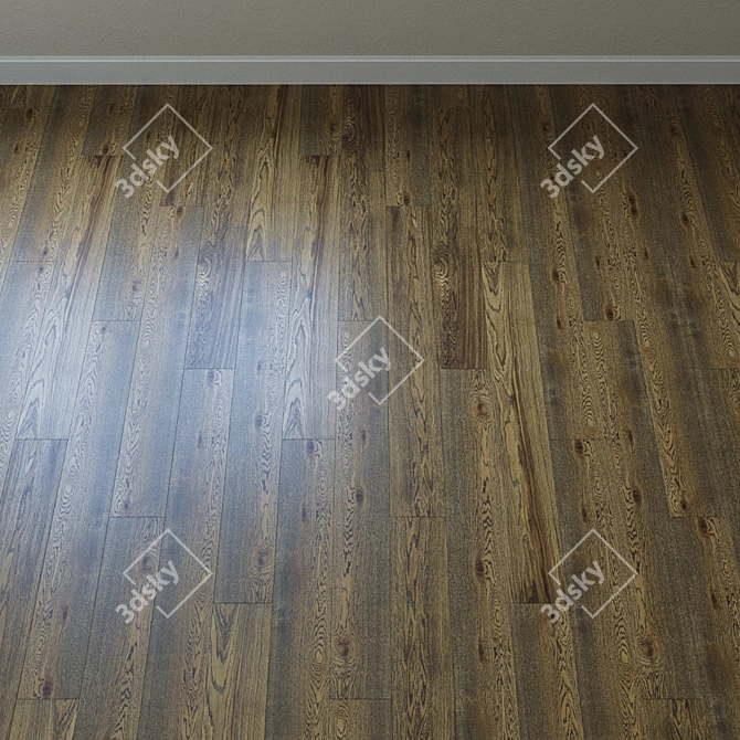 Upofloor Oak Parquet Board: French Fir Tree 3D model image 2