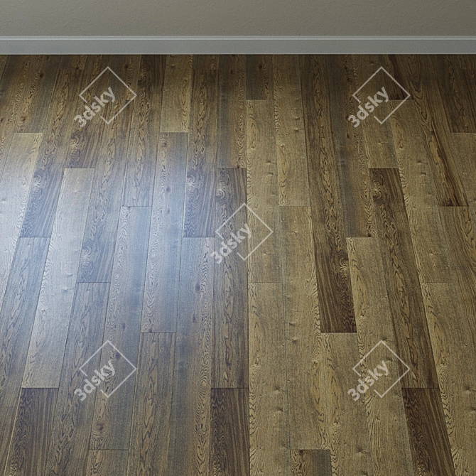 French Oak Parquet Board 3D model image 2