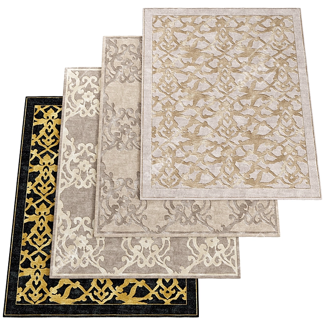 Elegant 200x300cm Carpet 3D model image 1