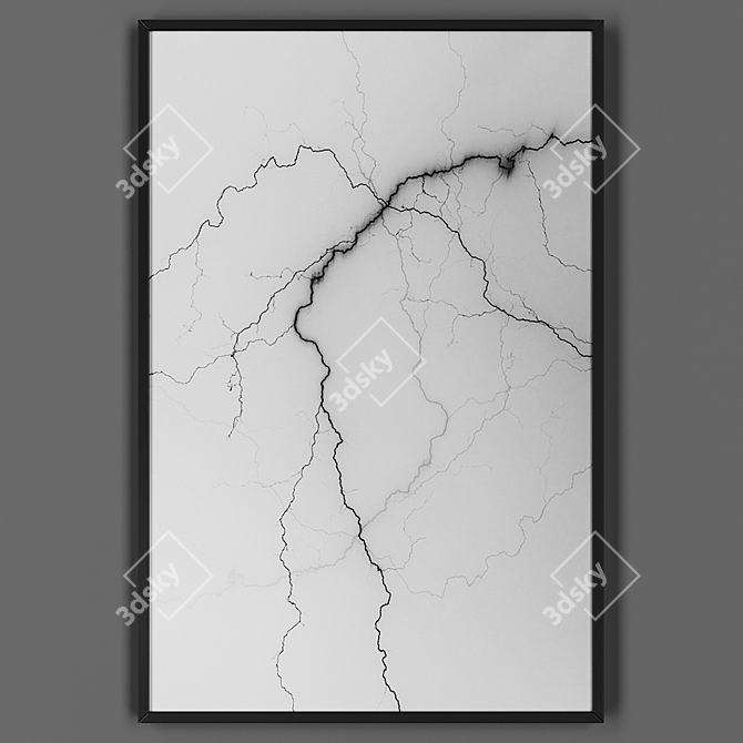 Elegant Black Framed Picture 3D model image 1