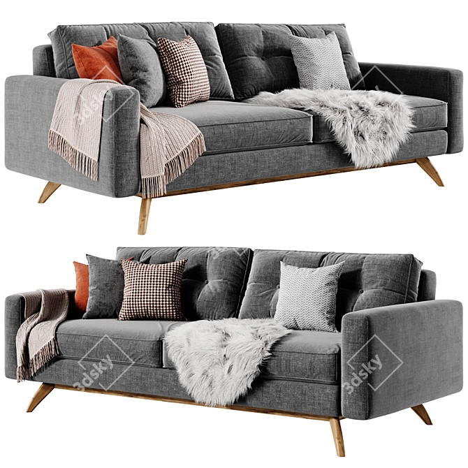 Finely Crafted Alfinch Sofa 3D model image 1