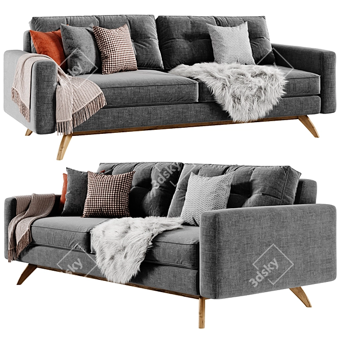 Finely Crafted Alfinch Sofa 3D model image 2