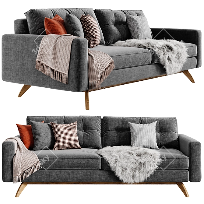 Finely Crafted Alfinch Sofa 3D model image 3