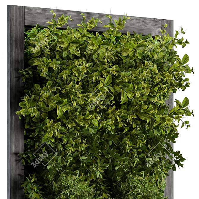 Rustic Vertical Plant Frame 3D model image 2