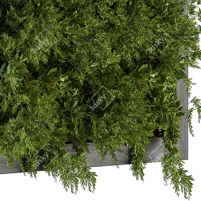 Rustic Vertical Plant Frame 3D model image 3
