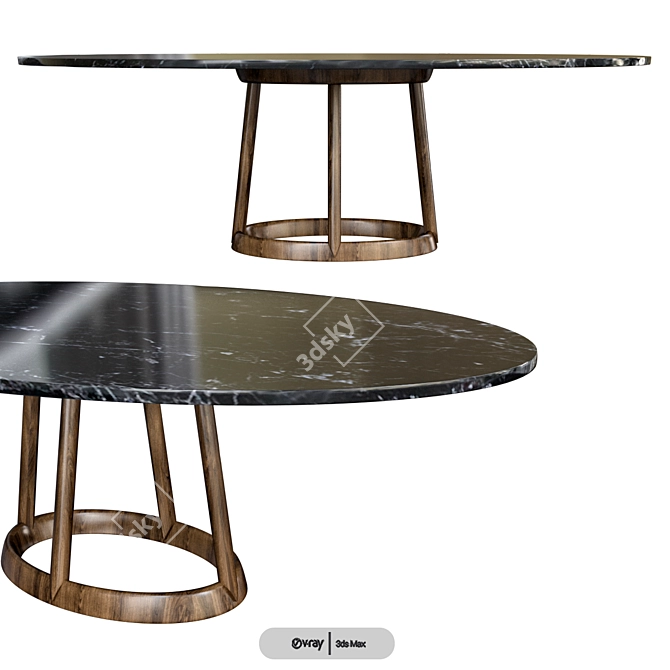 Bonaldo Greeny: Stylish Millimeter Precision Table 3D model image 1