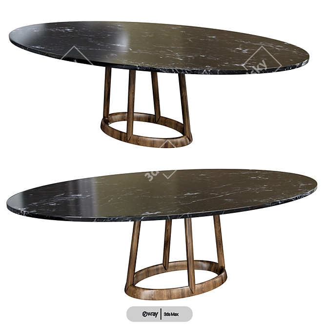 Bonaldo Greeny: Stylish Millimeter Precision Table 3D model image 2