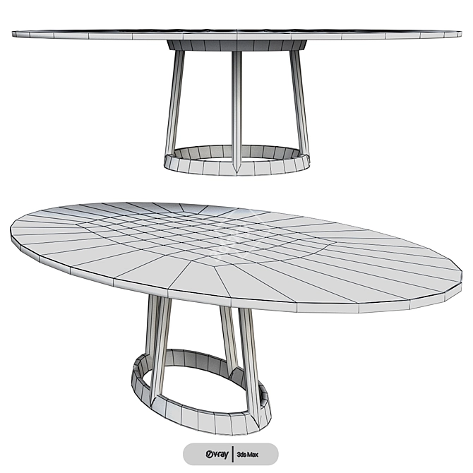 Bonaldo Greeny: Stylish Millimeter Precision Table 3D model image 3