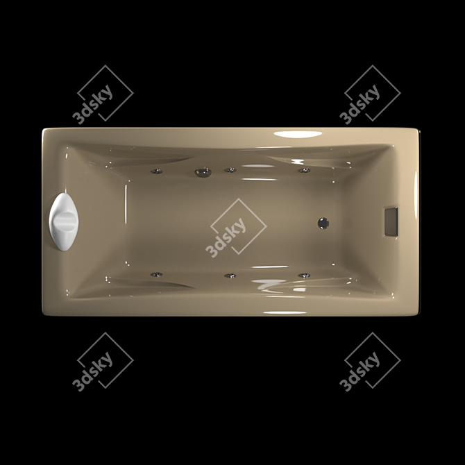 Luxury Whirlpool Bath Tub 3D model image 4