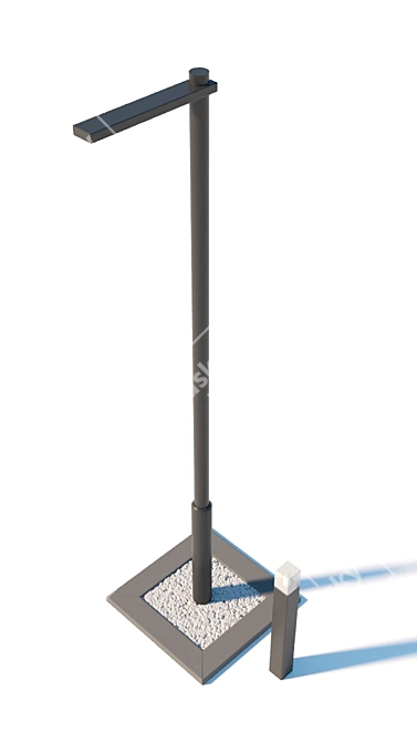 Sleek Modern Lantern Duo 3D model image 2