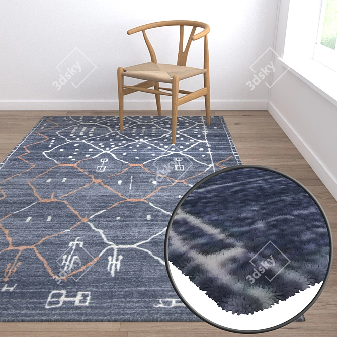 Premium Quality Carpet Set 3D model image 5