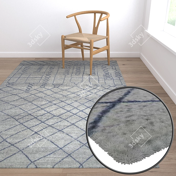 Premium Carpet Set: High-Quality Textures, Multiple Variations 3D model image 5