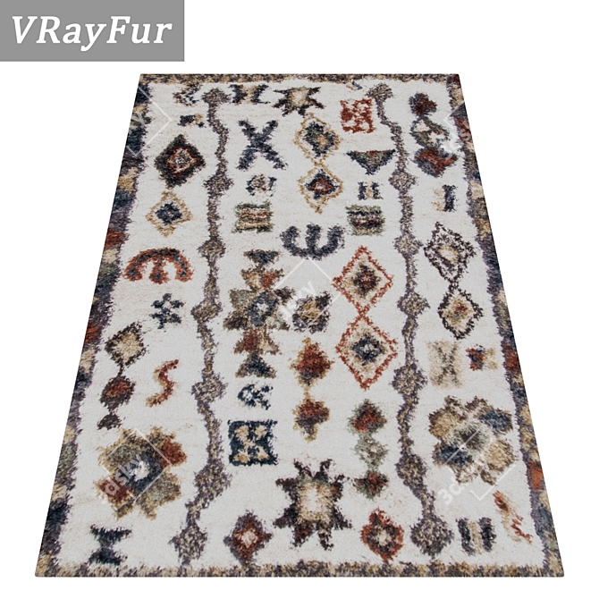 High-Quality Carpets Set 3D model image 2