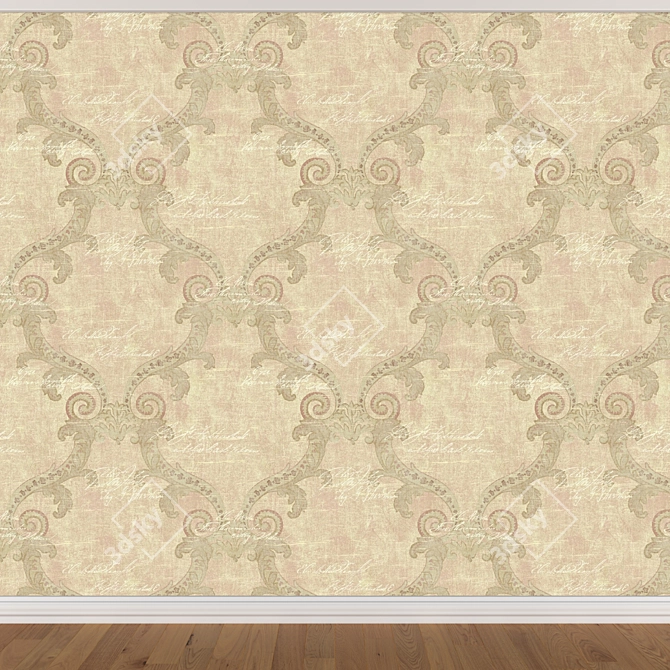 Seamless Wallpaper Set - 3 Colors 3D model image 4