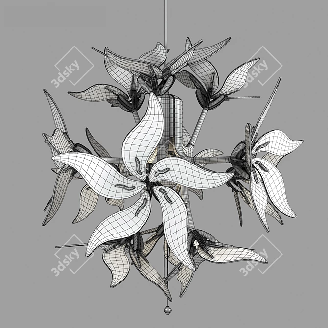 Ramsele Floral Pendant Lamp 3D model image 5