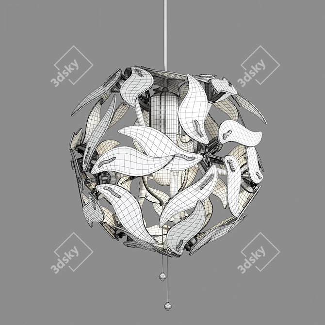 Ramsele Floral Pendant Lamp 3D model image 10