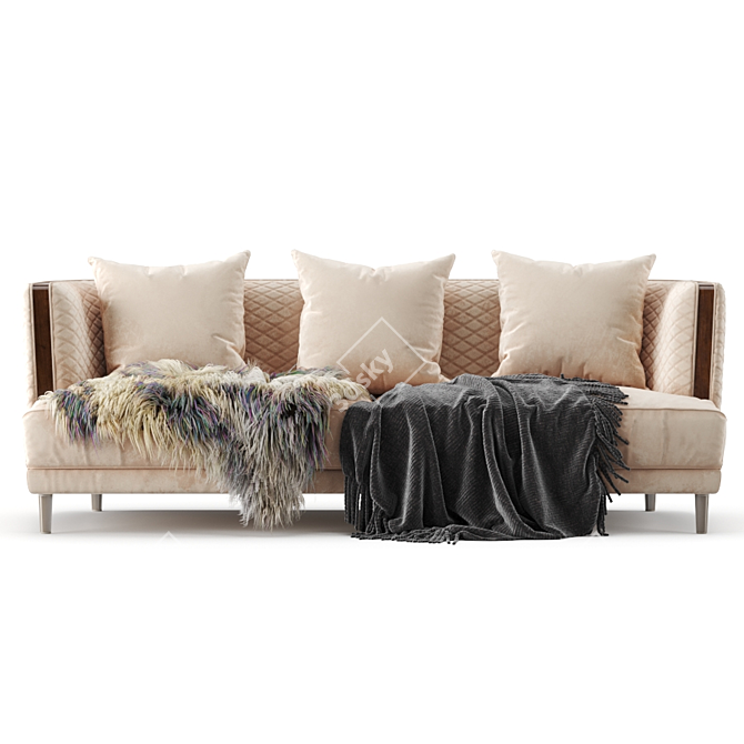 Luxurious Bentley Stamford Sofa 3D model image 1