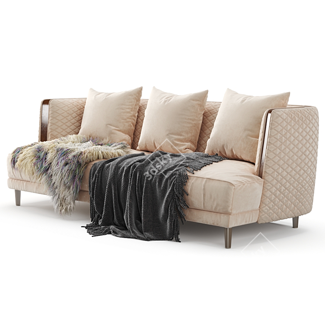 Luxurious Bentley Stamford Sofa 3D model image 5