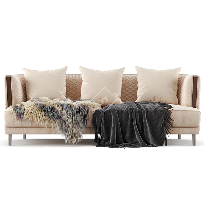 Luxurious Bentley Stamford Sofa 3D model image 6