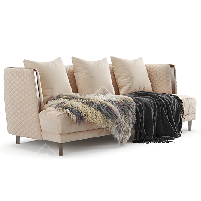 Luxurious Bentley Stamford Sofa 3D model image 9