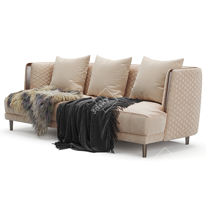 Luxurious Bentley Stamford Sofa 3D model image 11