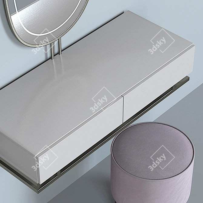 Elegant Console Table with Mirror 3D model image 7