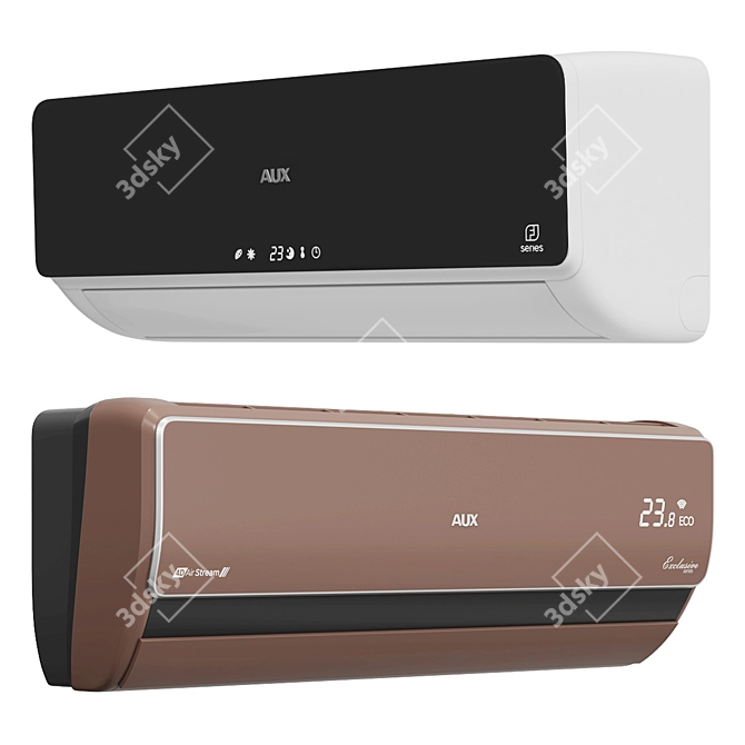 Cool and Efficient AUX Air Conditioners 3D model image 1