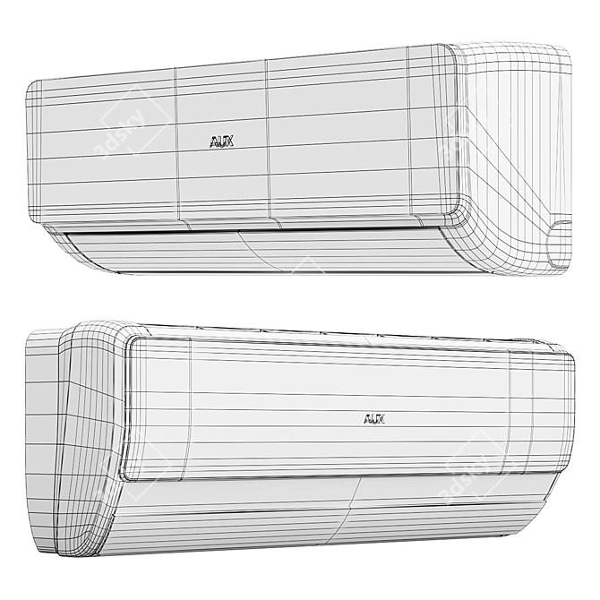 Cool and Efficient AUX Air Conditioners 3D model image 3