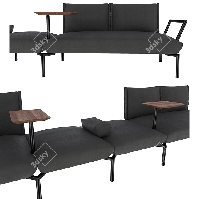 Sancal CLICK: Stylish Assembly Sofa 3D model image 2