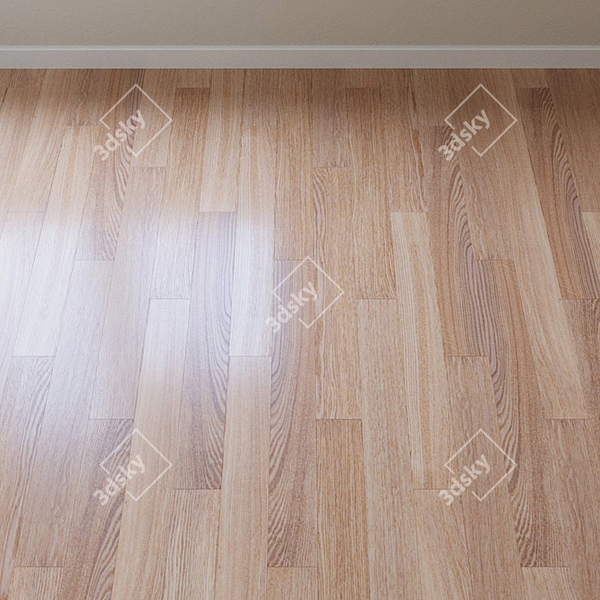 Upofloor Oak Parquet Board: French Tree Design 3D model image 2