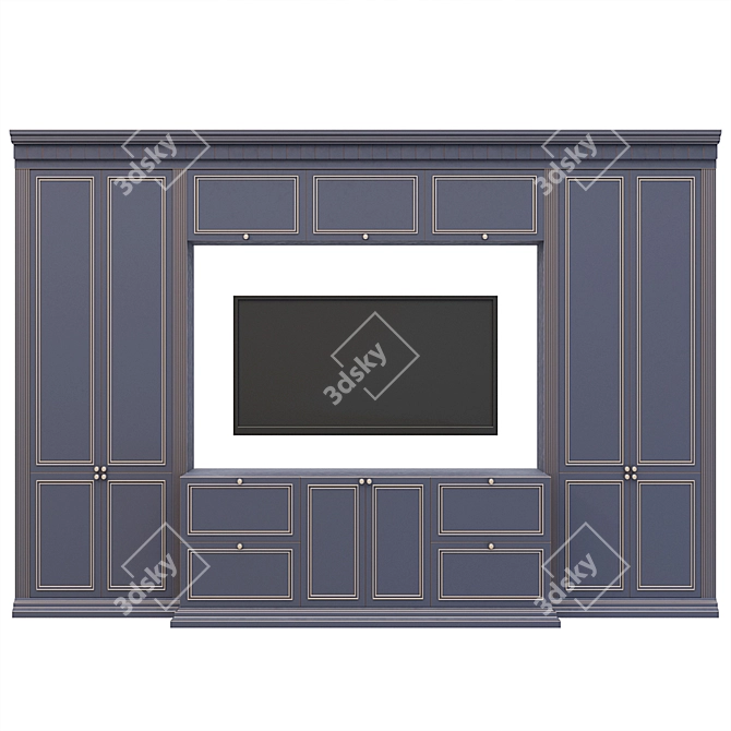 Classic Wardrobe: Timeless Elegance for Your Space 3D model image 1