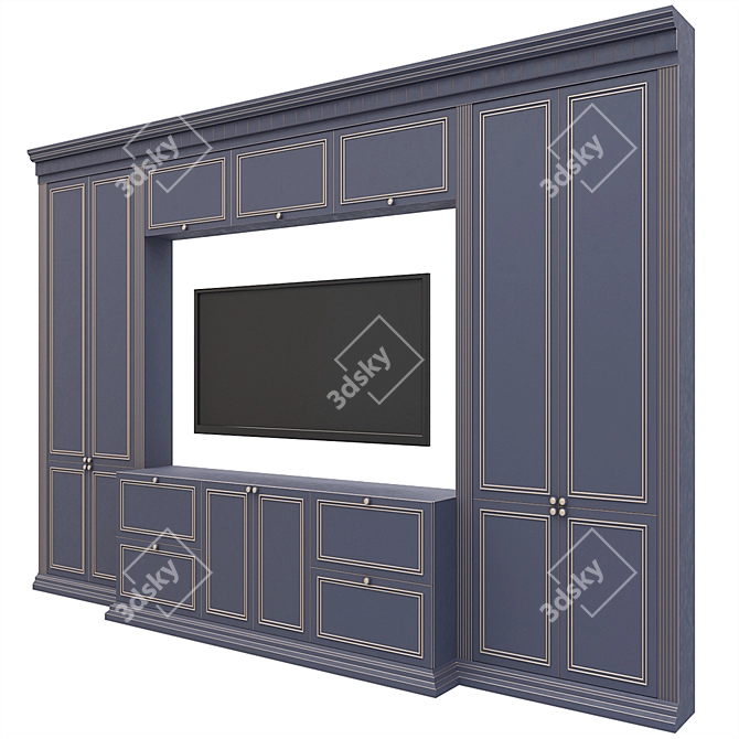 Classic Wardrobe: Timeless Elegance for Your Space 3D model image 3