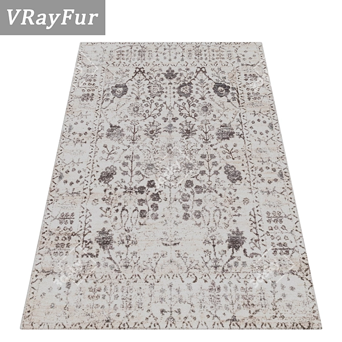 Versatile Carpets Set for Stunning Renders 3D model image 2