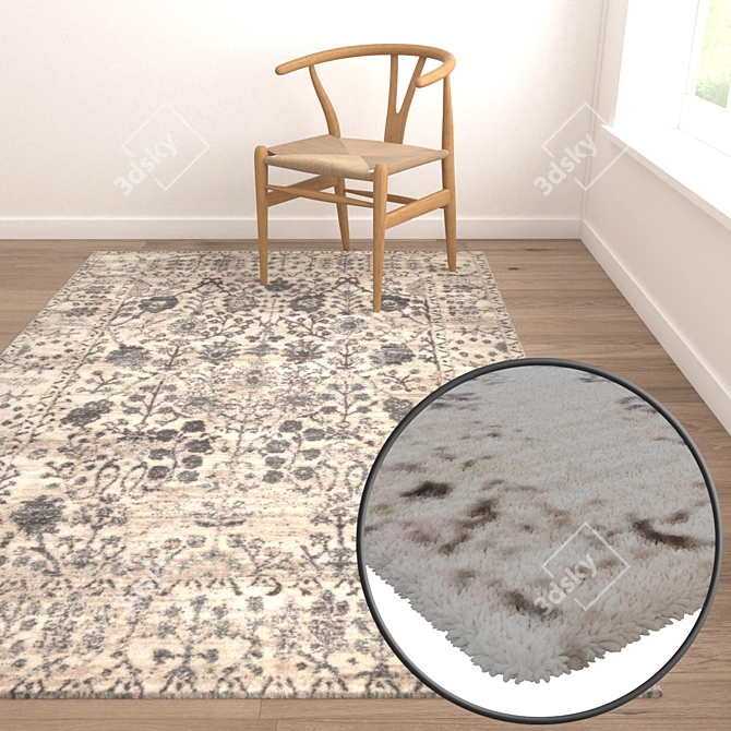 Versatile Carpets Set for Stunning Renders 3D model image 5