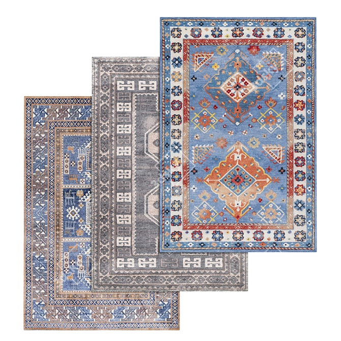 Title: Versatile Carpet Set 3D model image 1