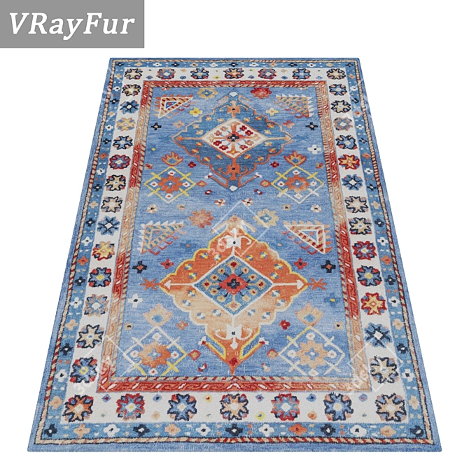 Title: Versatile Carpet Set 3D model image 2