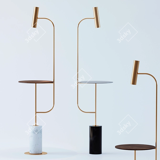 Cosmorelax Duplex Floor Lamp 3D model image 3