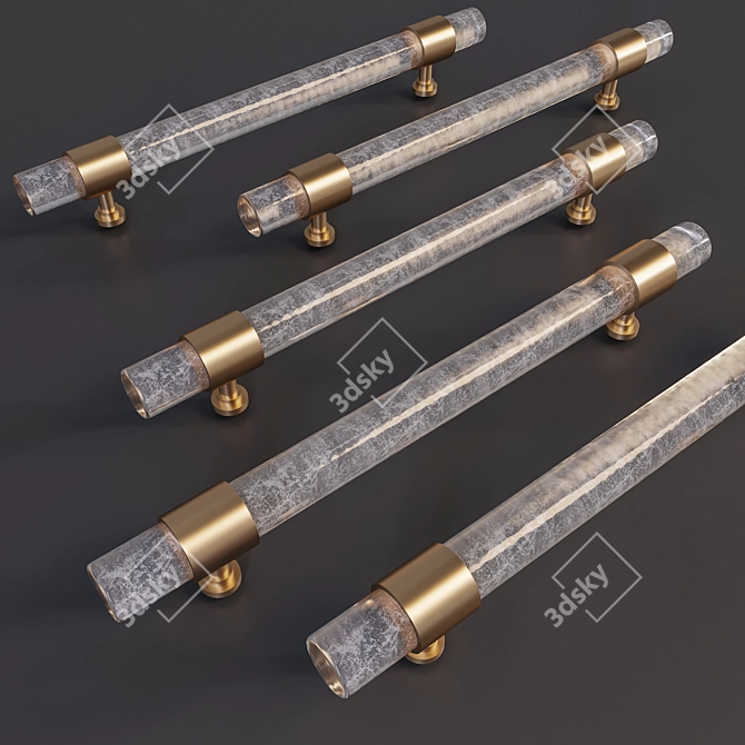 Crystal Handle-Bracket 3D model image 1