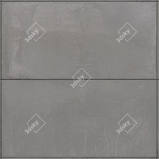 Concrea Gray Concrete Wall Tiles: Modern, Stylish, and Easy to Install 3D model image 3