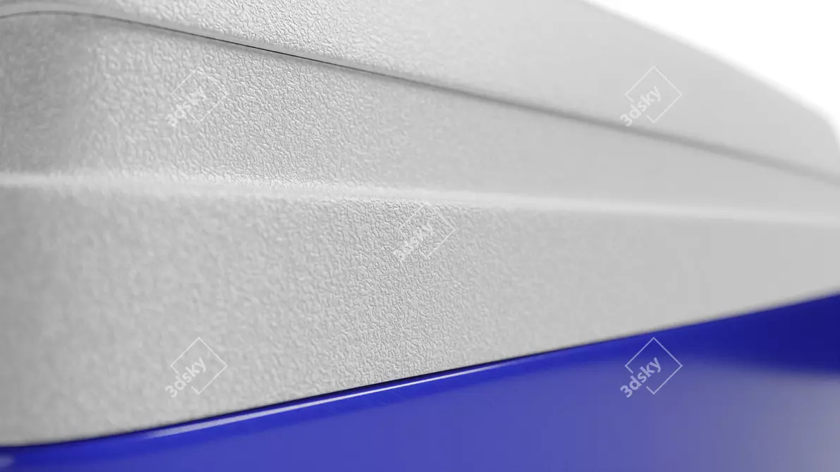 Sleek Steel Cooler 3D model image 2