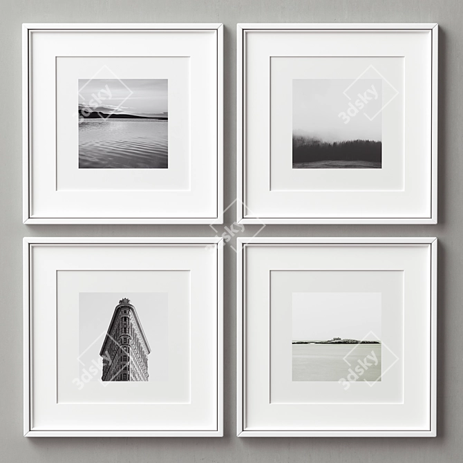 Elegant Frames Collection - Set of 4 3D model image 1