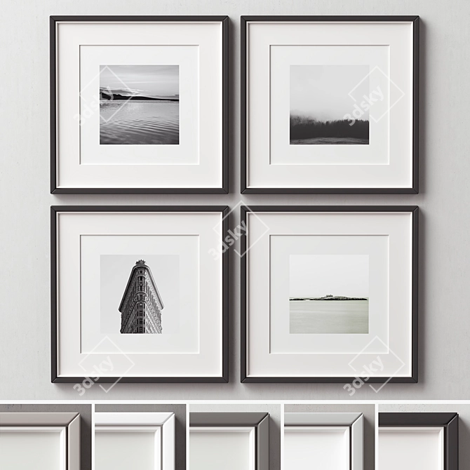 Elegant Frames Collection - Set of 4 3D model image 2