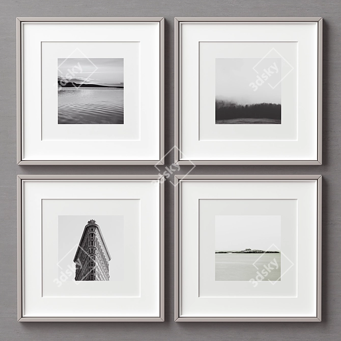 Elegant Frames Collection - Set of 4 3D model image 3