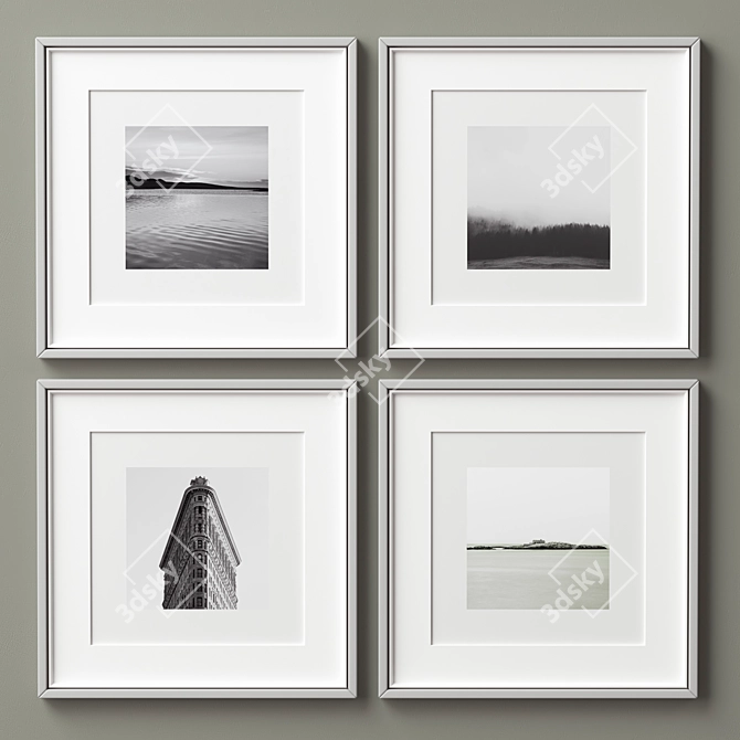 Elegant Frames Collection - Set of 4 3D model image 4